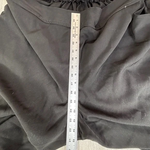 Max Studio Womens 3X Black Pull On Cropped Tapered Pants Elastic Back Plus Size - Picture 5 of 7